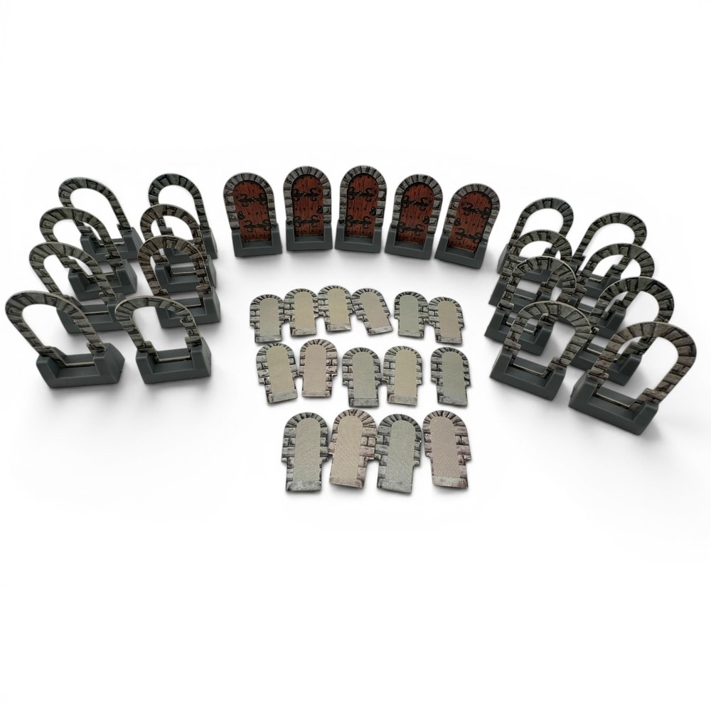 Vintage Hero‎ Quest 1989 1990 Game Parts Replacement Door Pieces ONLY Lot of 21